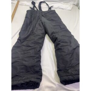 Sportcaster Kids Black Snow Bib Ski Pants Overalls Size S Winter Snowboarding